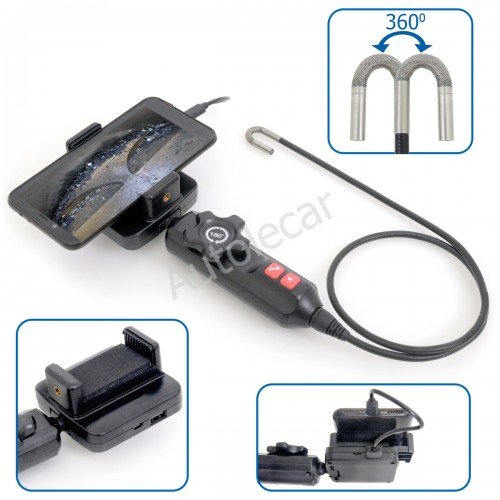 VQ-2-USB-6мм-0,8м Технический эндоскоп, HD flex, с управляемой камерой на 360гр