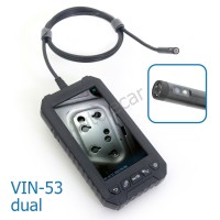VIN-53-8мм-1м-dual Эндоскоп c 5" IPS монитором, двумя камерами и съемным кабелем